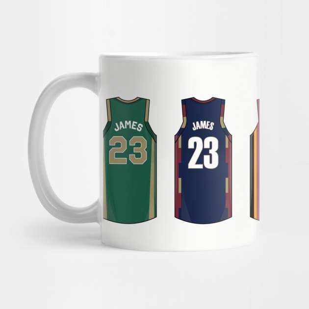 Lebron James Jersey History by WalkDesigns